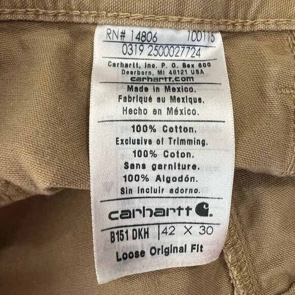 Carhartt Men's Loose Original Fit Utility Pants 42 x 30 - Picture 4 of 5